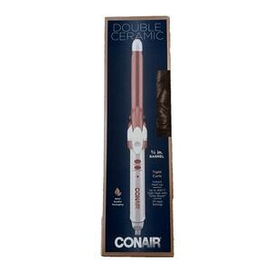 Conair Double Ceramic Curling Iron - 3/4" Barrel Cool Tip Auto Off Feature